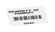 LABEL, POLYESTER, WHITE, 50.8MM X 25.4MM