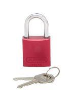 PADLOCK, ALUMINIUM, RED, 38.1MM