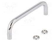 Holder; chromium plated steel; chromium plated; H: 35mm; GN 425 ELESA+GANTER