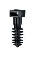 CABLE TIE MOUNT, NYLON 6.6, 13.5MM, BLK