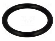 O-ring gasket; NBR caoutchouc; Thk: 3mm; Øint: 21.3mm; black FIX&FASTEN