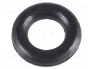 O-ring gasket; NBR caoutchouc; Thk: 1mm; Øint: 2mm; black FIX&FASTEN