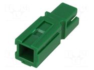 Connector: wire-wire; plug; 15/30A; hermaphrodite; PIN: 1; green ENCITECH