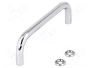 Holder; chromium plated steel; chromium plated; H: 35mm; GN 425 ELESA+GANTER