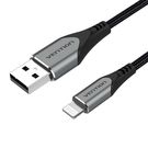 Cable USB 2.0 to Lightning, Vention LABHF 2.4A 1m (Gray), Vention