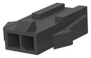 PLUG HOUSING, 2POS, NYLON 66/6, BLACK