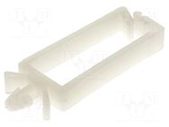 Snap handle; polyamide; natural; UL94V-2; Mounting hole: Ø4.8mm KSS WIRING