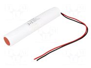 Re-battery: Ni-MH; C; 3.6V; 4000mAh; leads 250mm; Ø28.6x150mm CELLEVIA BATTERIES