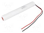 Re-battery: Ni-MH; C; 4.8V; 4000mAh; leads 250mm; Ø26.9x200mm CELLEVIA BATTERIES