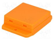 Enclosure: multipurpose; X: 50.4mm; Y: 50mm; Z: 17mm; ABS; orange GAINTA