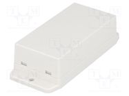 Enclosure: multipurpose; X: 45.6mm; Y: 90mm; Z: 27.5mm; ABS; white GAINTA