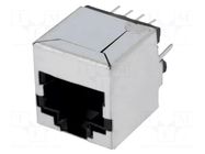 Connector: RJ45; socket; PIN: 8; shielded; 8p8c; THT; straight BEL FUSE