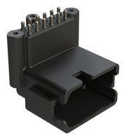 BOARD MOUNT HEADER, RIGHT ANGLE, AT, 12 PIN, B-KEY, 3X SCREW BOSS, EXTENDED HEIGHT, TIN PLATE