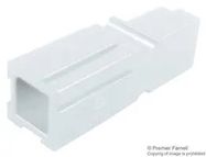 PLUG/RCPT HOUSING, 1POS, PC, WHITE