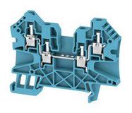 DIN RAIL TERMINAL BLOCK, 4POS, 10AWG