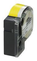 LABEL PRINTER TAPE, BLACK ON YELLOW, 8M