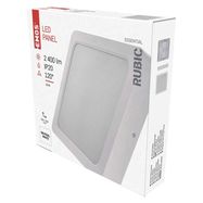 LED surface luminaire RUBIC, square, white, 24W, neutral white, EMOS