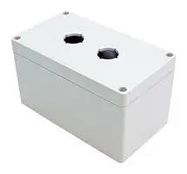 ENCLOSURE, PUSH BUTTON, PC, GREY