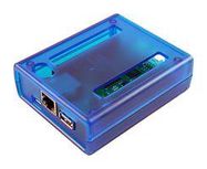 ENCLOSURE, TRANS BLUE, ABS PLASTIC