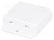 Enclosure: multipurpose; X: 50.4mm; Y: 50mm; Z: 17mm; ABS; white GAINTA