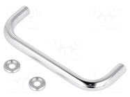 Holder; chromium plated steel; chromium plated; H: 35mm; GN 425 ELESA+GANTER