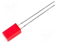LED; red; square; 5x5mm; 3÷8mcd; 110°; Front: flat; 20mA; 2÷2.5VDC KINGBRIGHT ELECTRONIC