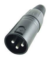 CONNECTOR, XLR, PLUG, 3POS, CABLE