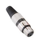CONNECTOR, XLR, RCPT, 3POS, CABLE