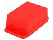 Enclosure: multipurpose; X: 50.4mm; Y: 70mm; Z: 29.5mm; ABS; red GAINTA