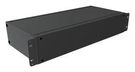 RACK MOUNT CABINET, 2U, ALUM, BLACK