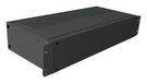 RACK MOUNT CABINET, 2U, ALUM, BLACK