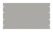 RACK PANEL, 19" ALUM, 6U, GREY