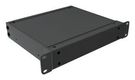 RACK MOUNT CABINET, 1U, ALUM, BLACK