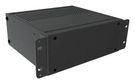 RACK MOUNT CABINET, 2U, ALUM, BLACK