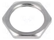 Nut; M20; brass; Thk: 3mm; Spanner: 24mm; Thread: metric; Pitch: 1.5 MOLEX