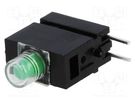 LED; in housing; green; 3mm; No.of diodes: 1; 20mA; 40°; 10÷20mcd MENTOR