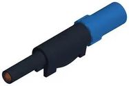 CONN, BANANA, PLUG, 16A, SCREW, BLU