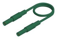 TEST LEAD, 4MM BANANA PLUG, GREEN, 1M