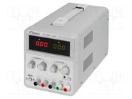 Power supply: laboratory; linear,multi-channel; 0÷60VDC; 0÷3A TWINTEX