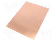 Laminate; FR4,epoxy resin; 0.8mm; L: 297mm; W: 210mm; double sided 