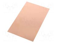 Laminate; FR4,epoxy resin; 2mm; L: 160mm; W: 100mm; Coating: copper SOLDER PEAK