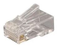 RJ45 CONNECTOR, PLUG, 8P8C, 1PORT, CRIMP