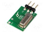 Module: RF; AM transmitter; ASK,OOK; 433.92MHz; 3.6÷5.5VDC; 12dBm HOPE MICROELECTRONICS