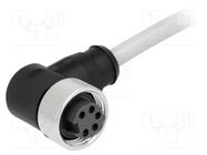 Plug; 7/8"; 10m; female; PIN: 5; angled 90°; with lead; PVC HARTING