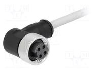 Plug; 7/8"; 10m; female; PIN: 4; angled 90°; with lead; PVC HARTING