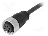 Connector: 7/8"; plug; 5m; female; PIN: 5; straight; with lead HARTING