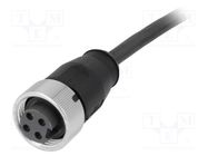 Plug; 7/8"; 10m; female; PIN: 4; straight; with lead HARTING