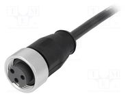 Plug; 7/8"; 7.5m; female; PIN: 3; straight; with lead HARTING