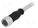 Plug; M12; PIN: 12; female; A code-DeviceNet / CANopen; 2m; cables HARTING