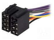 ISO plug,wires; PIN: 13(5+8); combined 4CARMEDIA